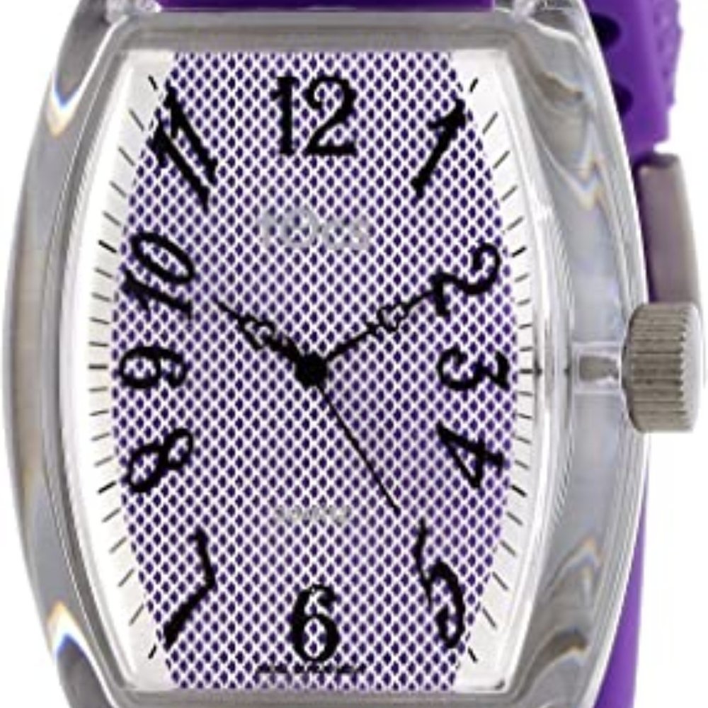 Tocs Women's 40216 Analog Oblong Plum Purple Watch
